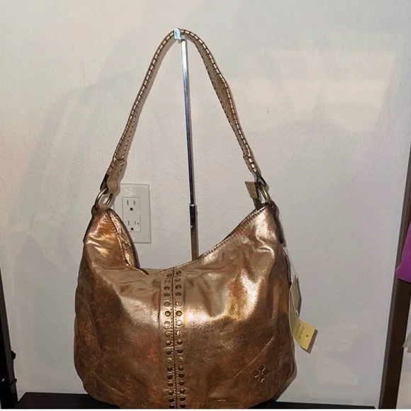 Patricia Nash Multi Metallic Bronze Shoulder Bag